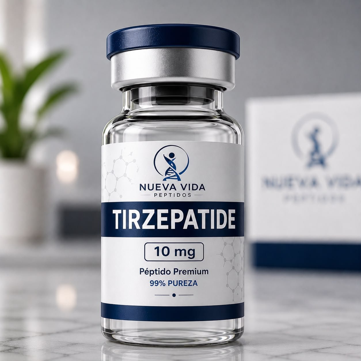 Tirzepatide 10 mg - Vial de péptido de investigación